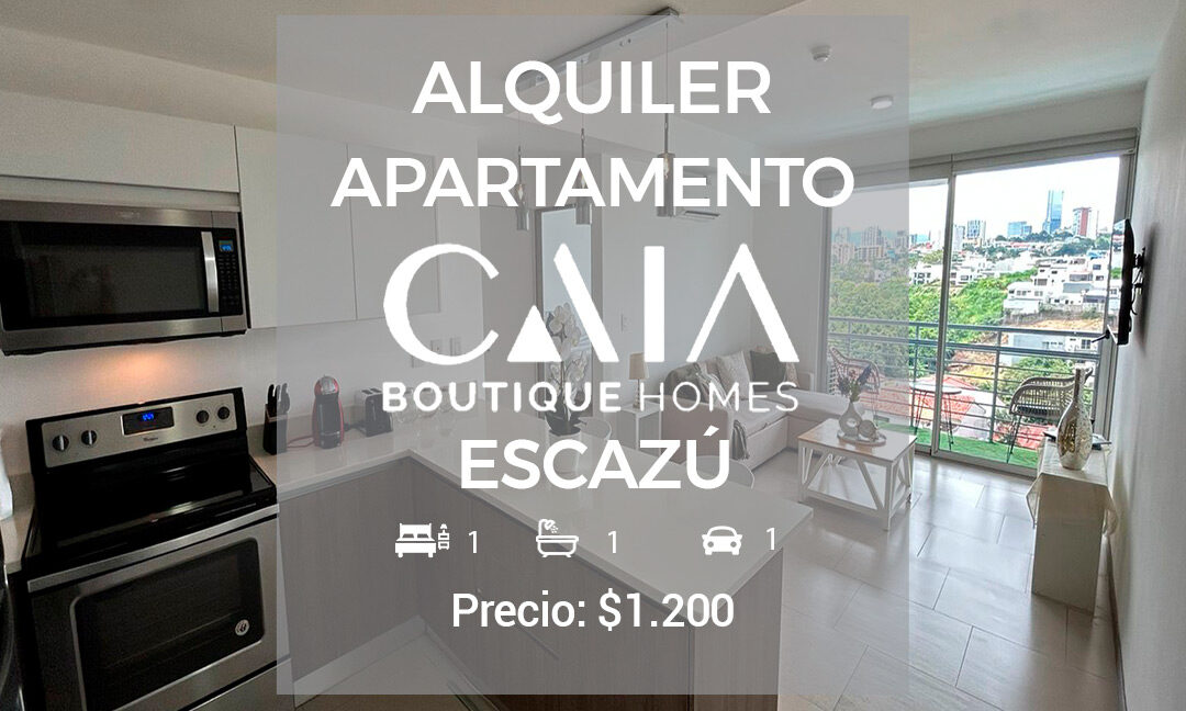Se alquila apartamento ubicado en Cala Boutique Homes, Escazú. (1)